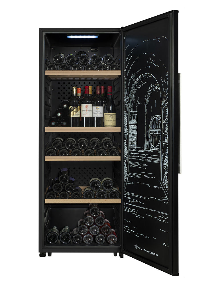 Climadiff - 204 Bottle Multi Zone Wine Cabinet - GARDE200D