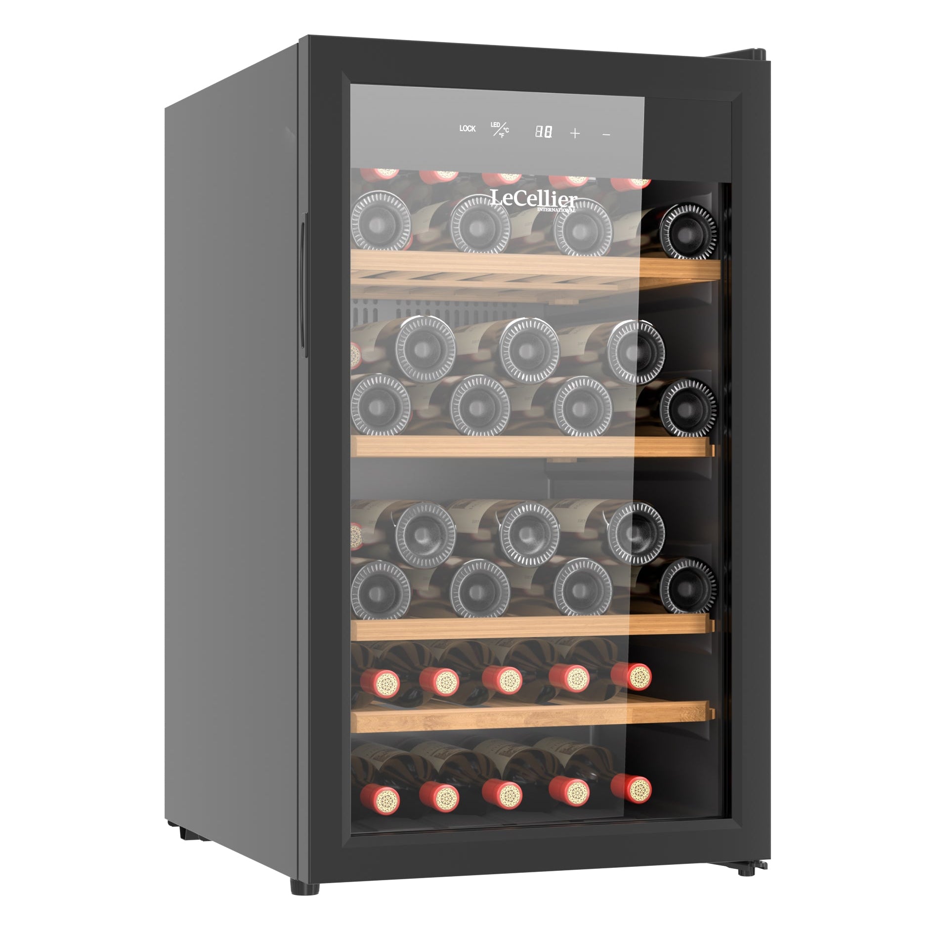 Le Cellier - 52 Bottle Single Zone Wine Cooler - LC52