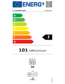 La Sommeliere - 36 Bottle Single Zone Wine Cooler - LS36BLACK