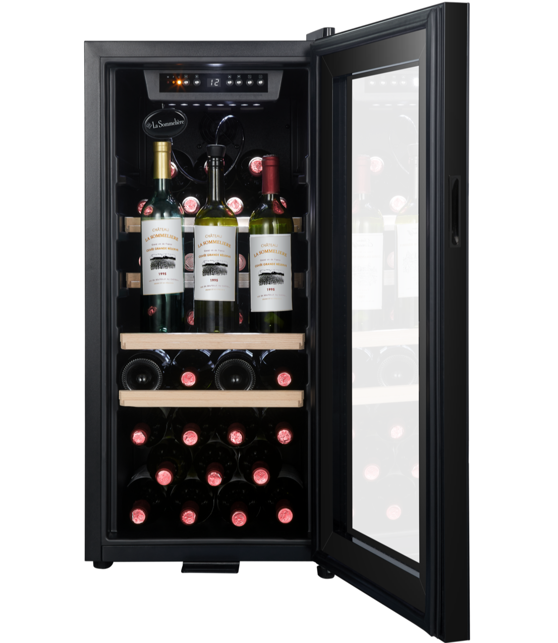 La Sommeliere - 38 Bottle Single Zone Wine Cooler - LS38BLACK