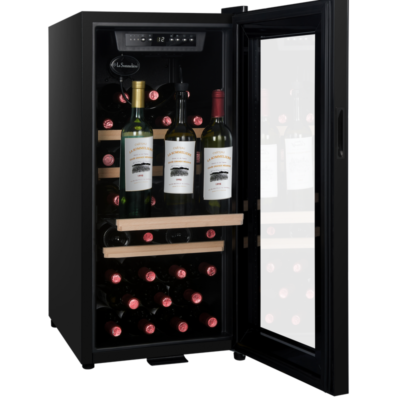 La Sommeliere - 38 Bottle Single Zone Wine Cooler - LS38BLACK