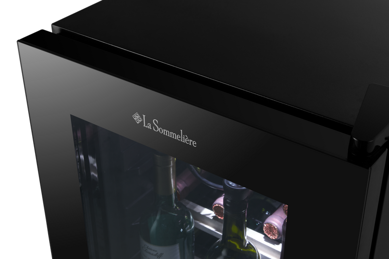 La Sommeliere - 38 Bottle Single Zone Wine Cooler - LS38BLACK