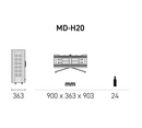 EXPO Mod 20 - Built in / Freestanding Wine Wall MD-24 - Home