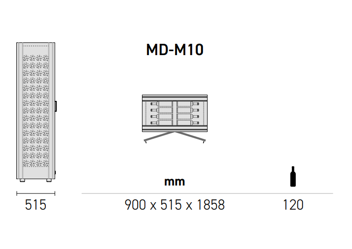 EXPO Mod 10 - Built in / Freestanding Wine Wall MD-10 - Home