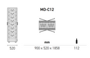 EXPO Mod 10 - Built in / Freestanding Wine Wall MD-12 - Home