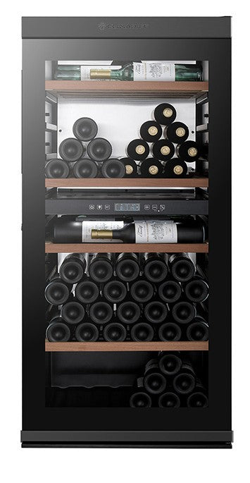 Climadiff - 138 Bottle Freestanding Dual Zone Wine Fridge - MILLESIME140DB