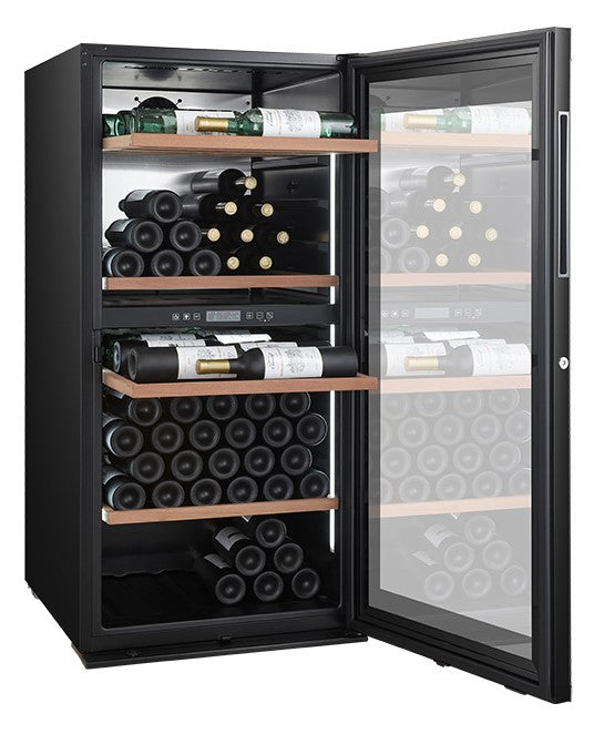 Climadiff - 138 Bottle Freestanding Dual Zone Wine Fridge - MILLESIME140DB