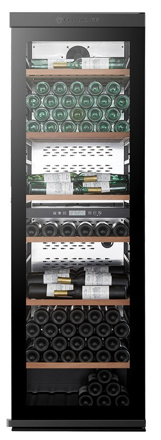 Climadiff - 237 Bottle Freestanding Dual Zone Wine Fridge - MILLESIME240DB