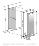 mQuvée - WineCave 187 Anthracite Black Label View Wine Fridge