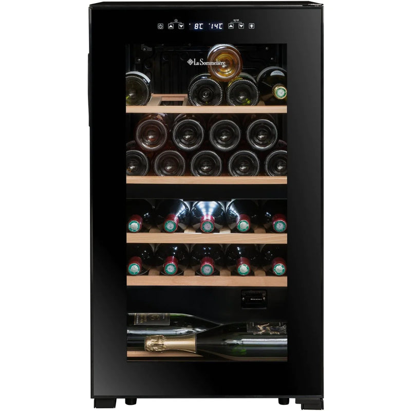 sls32dzblack la sommeliere wine fridge