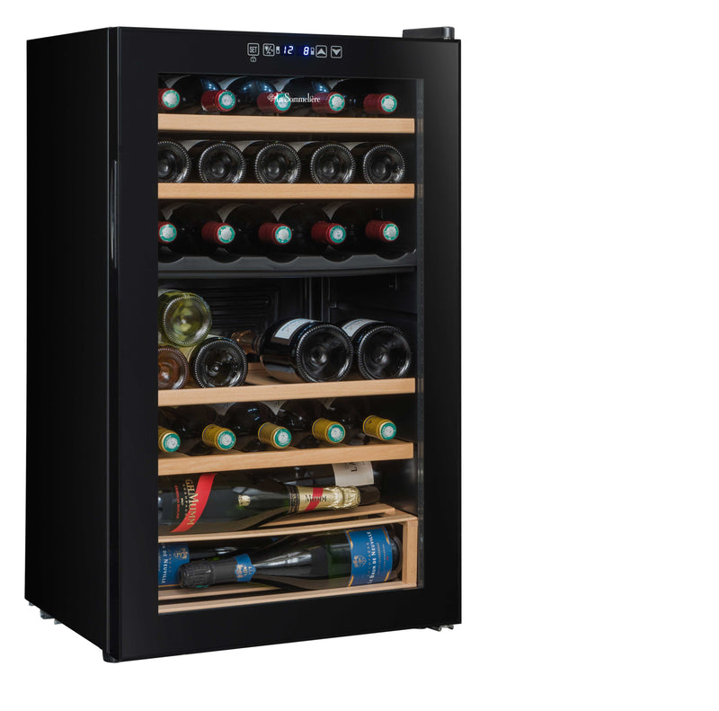 La Sommeliere - 33 Bottle Dual Zone Wine Cooler - SLS33DZ