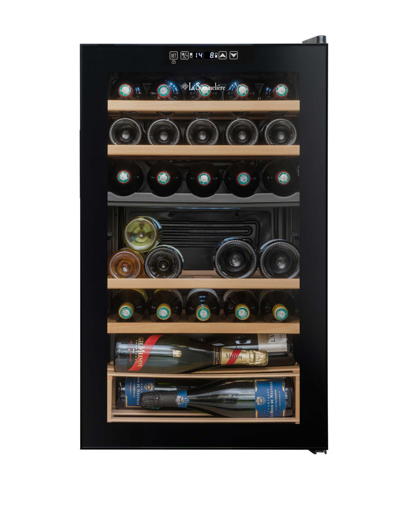 La Sommeliere - 33 Bottle Dual Zone Wine Cooler - SLS33DZ