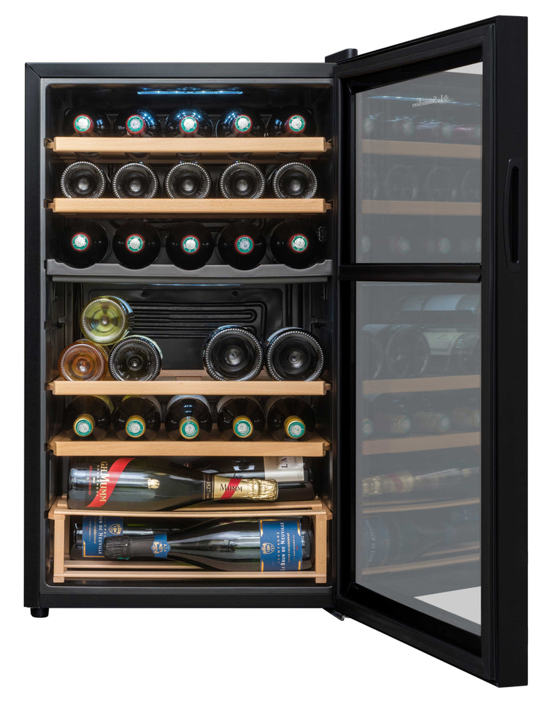 La Sommeliere - 33 Bottle Dual Zone Wine Cooler - SLS33DZ