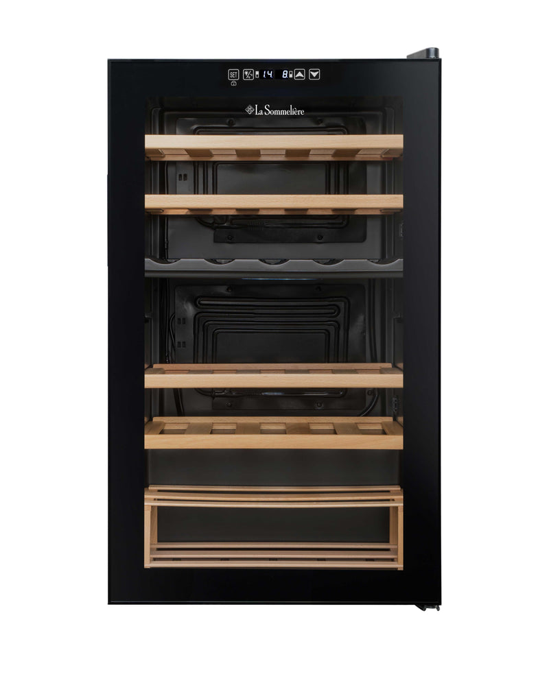 La Sommeliere - 33 Bottle Dual Zone Wine Cooler - SLS33DZ