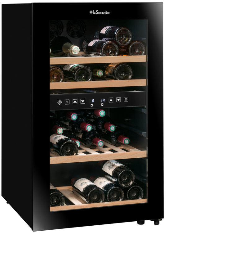 La Sommeliere - 45 Bottle Dual Zone Wine Cooler - SLS45DZ