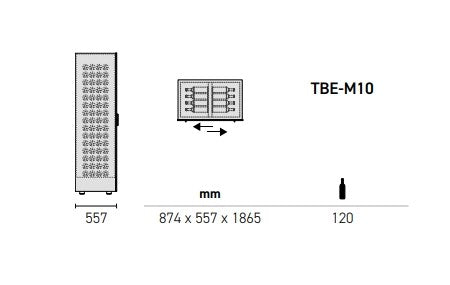 Teca B by EXPO - Built-In Wine Wall TBE-10 - Home