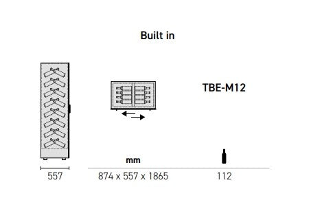 Teca B by EXPO - Built-In Wine Wall TBE-12 - Home