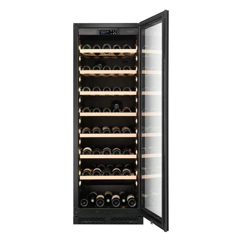 CELLA - 151 Bottle Single Zone Wine Fridge - W163S-BLACK