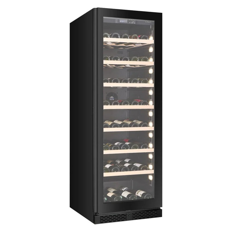 CELLA - 151 Bottle Single Zone Wine Fridge - W163S-BLACK