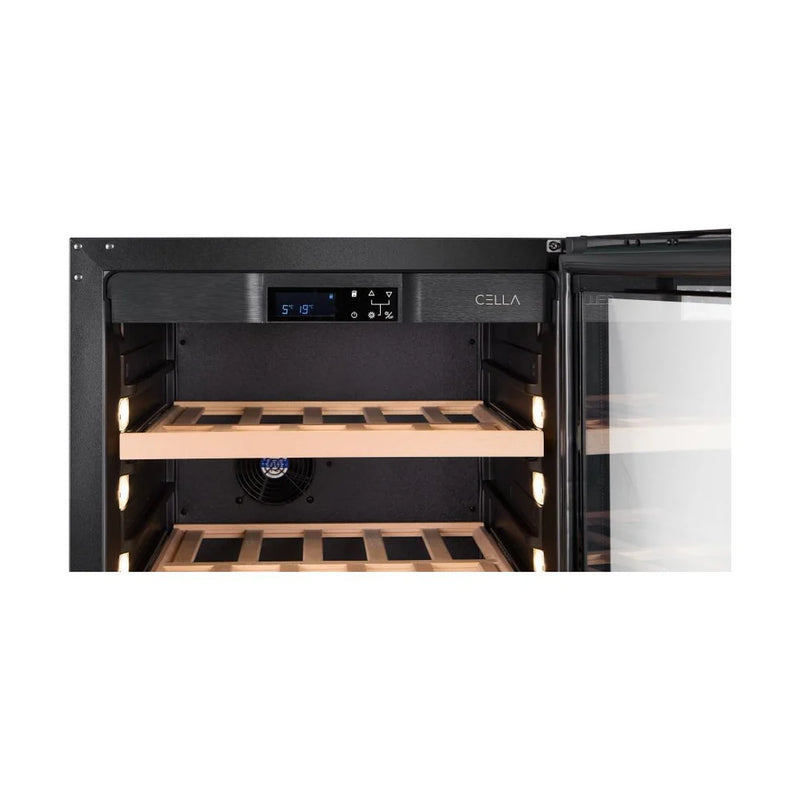 CELLA - 151 Bottle Single Zone Wine Fridge - W163S-BLACK