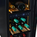 CELLA - 18 Bottle Dual Zone Wine Fridge - W18B-TO