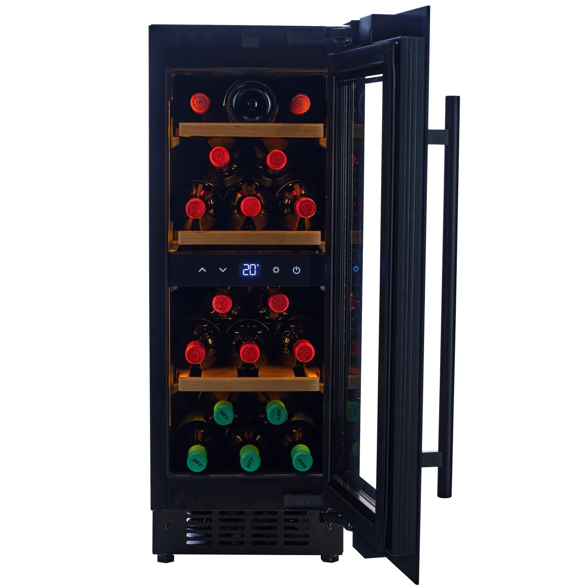 CELLA - 18 Bottle Single Zone Wine Fridge - W18S-BH