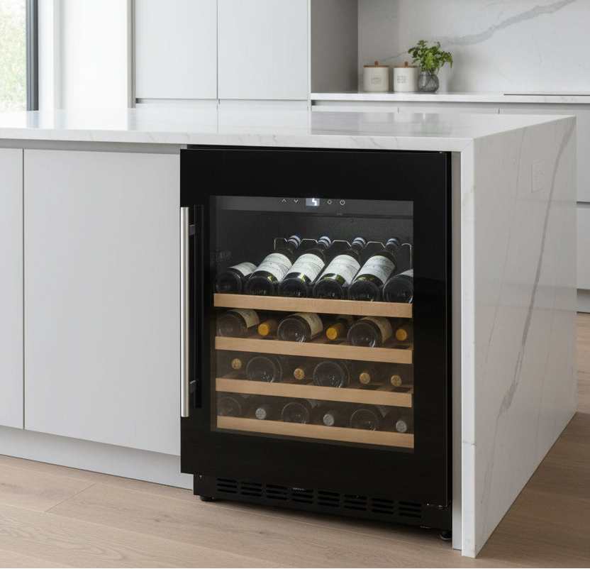 CELLA - 38 Bottle Single Zone Wine Fridge - W40-BH