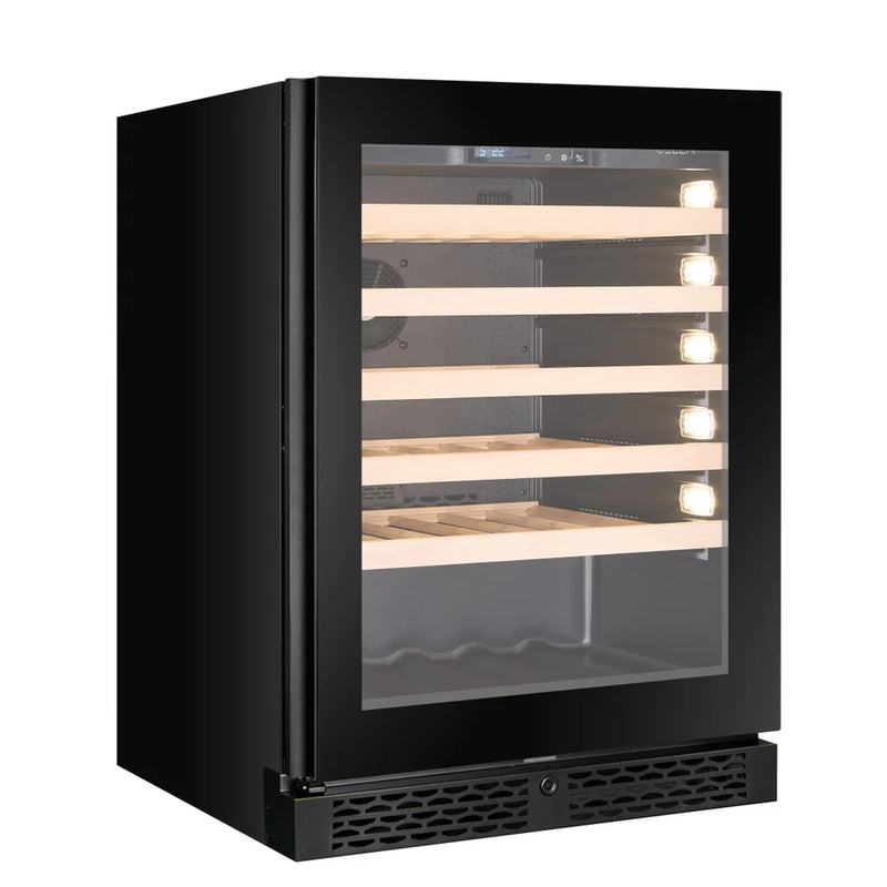 CELLA - 46 Bottle Single Zone Wine Fridge - W46S-BLACK