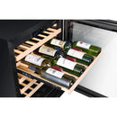 CELLA - 46 Bottle Single Zone Wine Fridge - W46S-BLACK