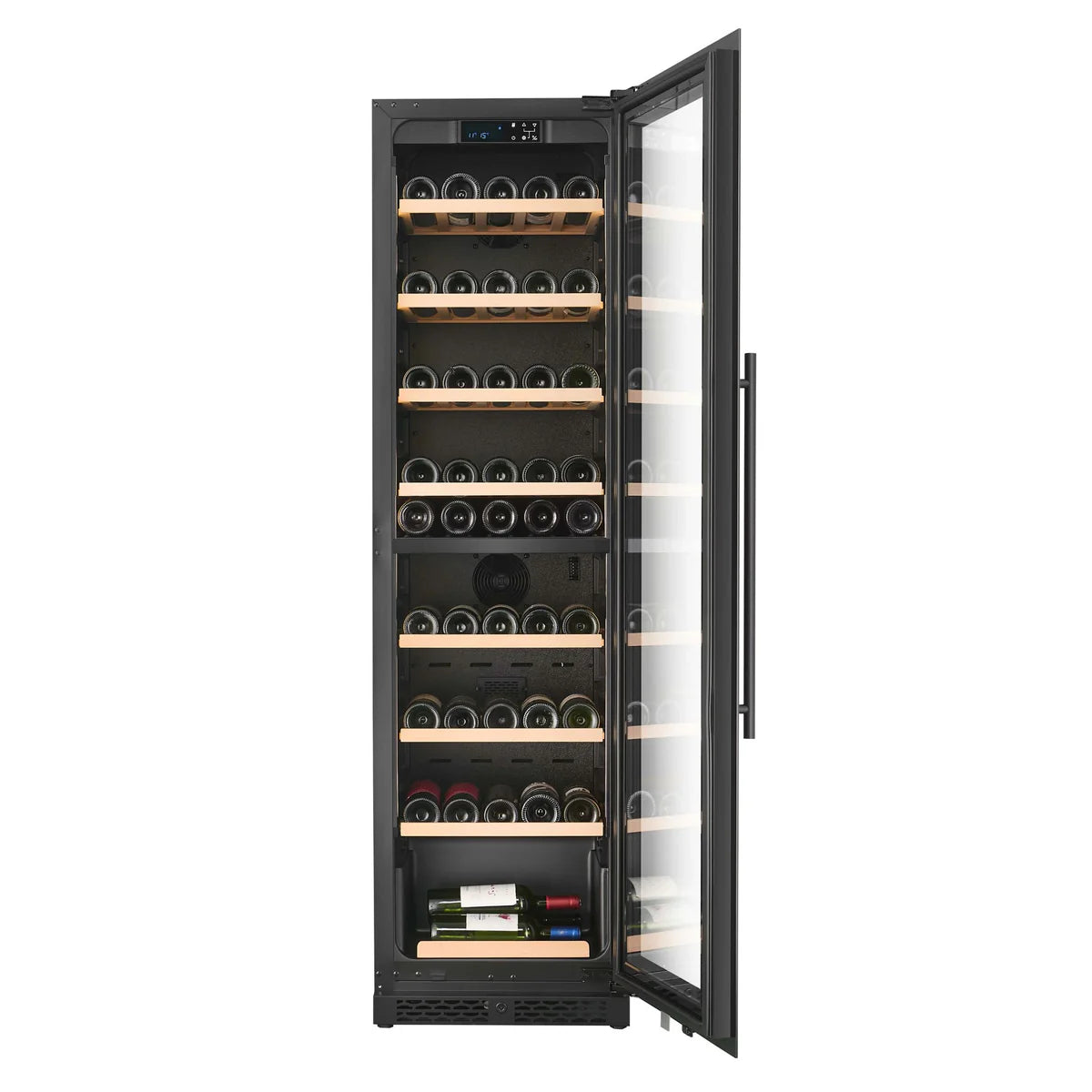 CELLA - 74 Bottle Dual Zone Wine Fridge - W75D-BLACK