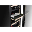 CELLA - 74 Bottle Dual Zone Wine Fridge - W75D-BLACK