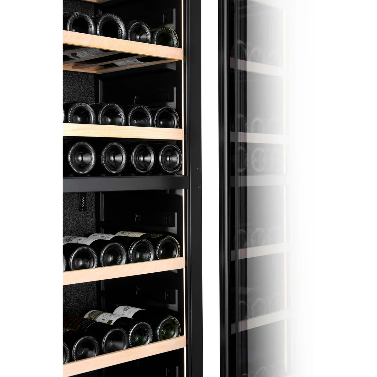 CELLA - 74 Bottle Dual Zone Wine Fridge - W75D-BLACK