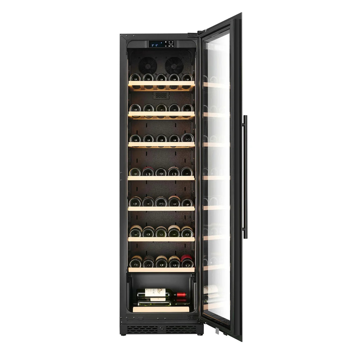 CELLA - 74 Bottle Single Zone Wine Fridge - W82S-BLACK