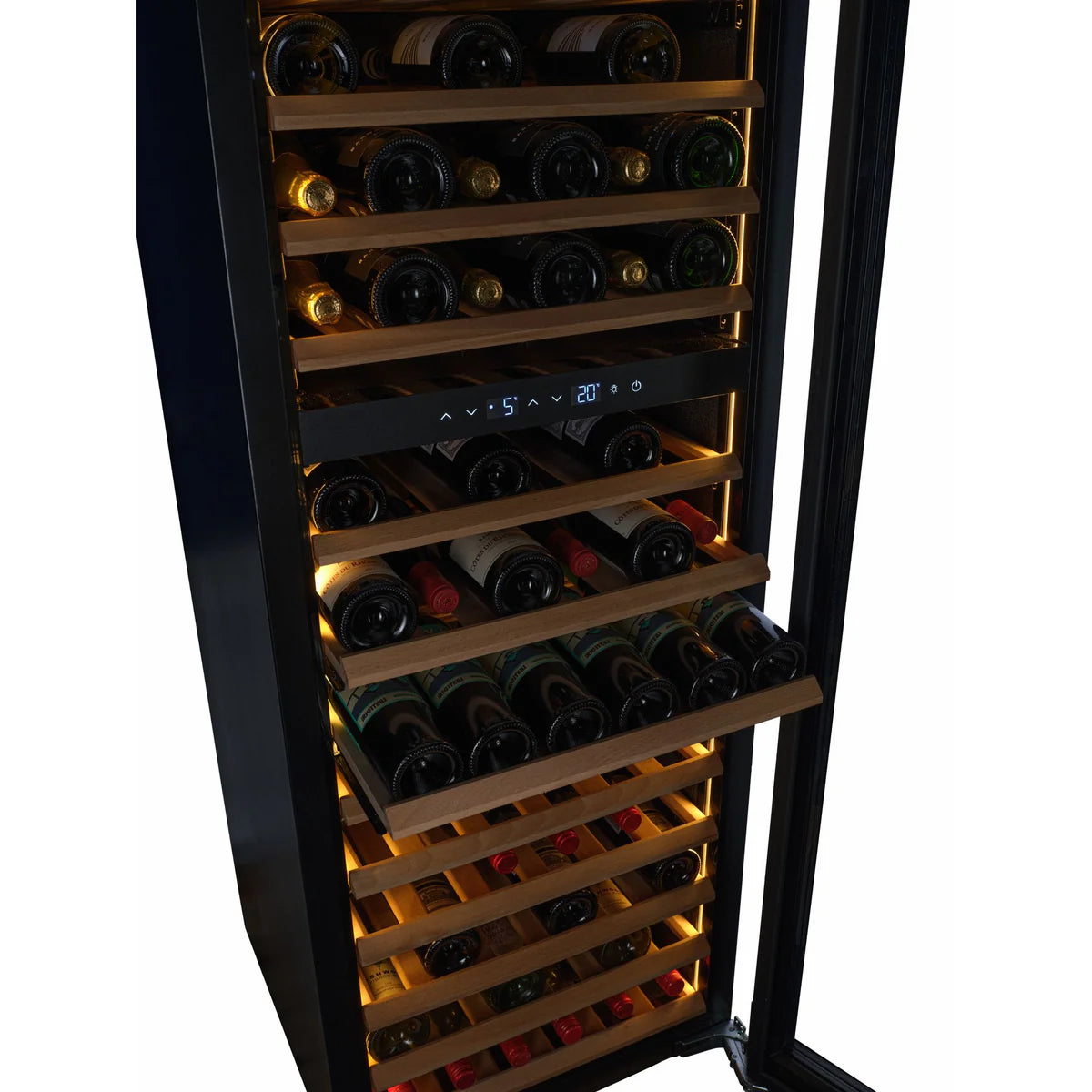 CELLA W96PANEL-TO | 96 Bottle Dual Zone Wine Fridge
