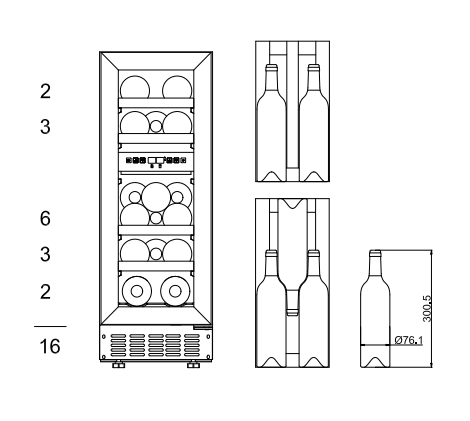 mQuvée - WineCave 700 30D Stainless Dual Zone Wine Fridge