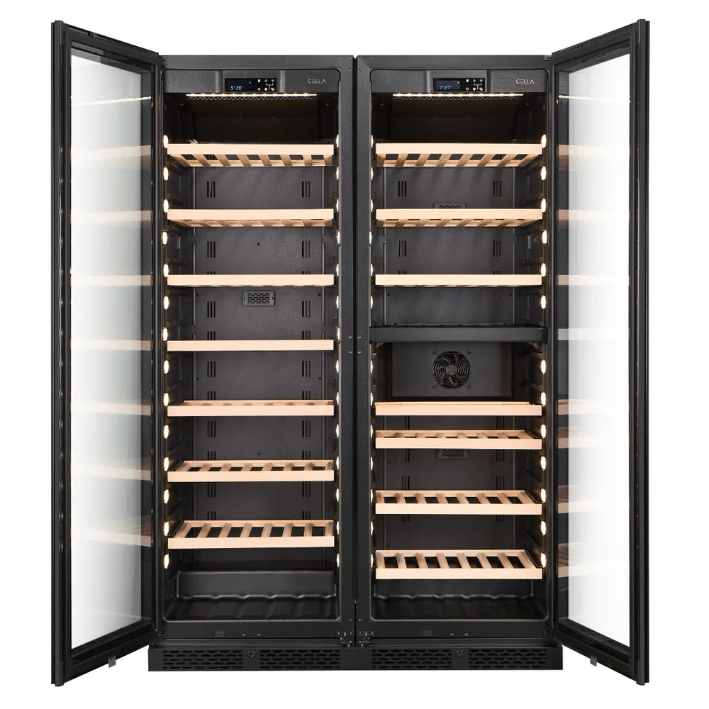 CELLA - 315 Bottle Single/Dual Zone Combo - WFS163SD-BLACK