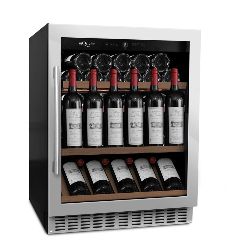 mQuvée - WineCave 700 60S Stainless Single Zone Wine Fridge