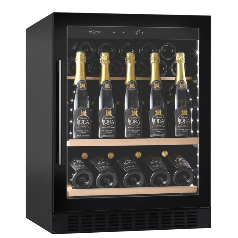 mQuvée - WineCave 700 60S Anthracite Black Champagne Fridge