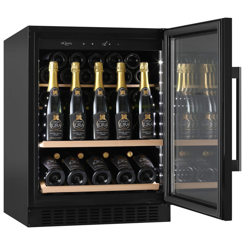 mQuvée - WineCave 700 60S Anthracite Black Champagne Fridge
