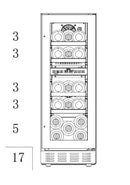Cavin - Arctic Collection 30D Fullglass Black Wine Fridge