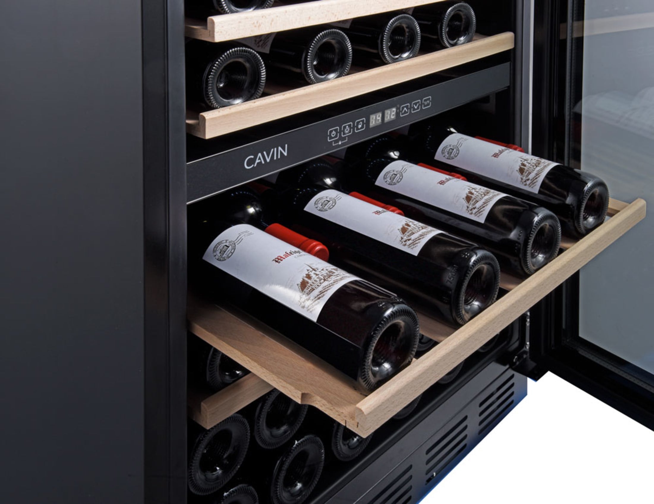 Cavin - Arctic Collection 60D Fullglass Black Wine Fridge