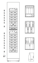 mQuvée - Edge 45D Panel Ready Built-in Wine Fridge