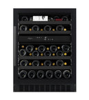 mQuvée - WineCave 700 60D All Black Dual Zone Wine Fridge