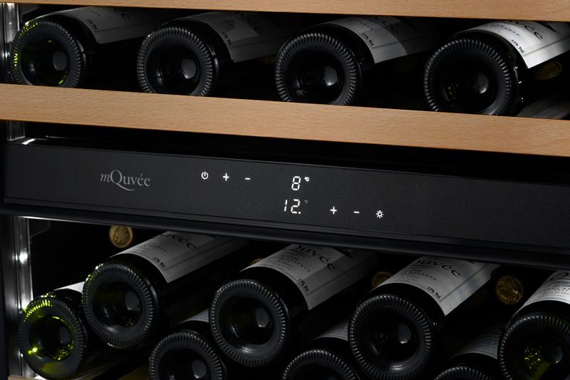 mQuvée - WineCave 700 60D Anthracite Black Dual Zone Wine Fridge