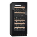 mQuvée - WineCave 800 40D Fullglass Black Dual Zone Wine Fridge