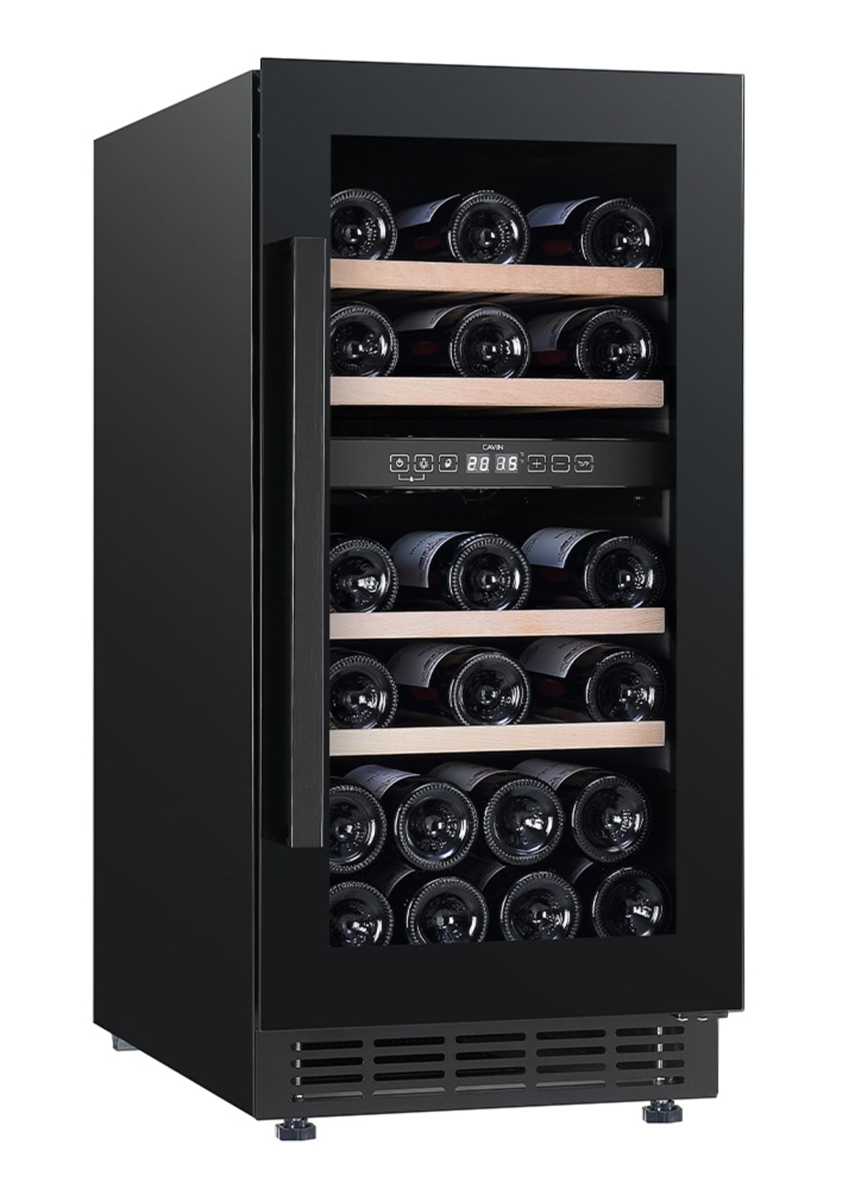Cavin - Arctic Collection 40D Fullglass Black Dual Zone Wine Fridge