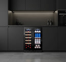 Cavin - Arctic Collection 60 Duo Fullglass Black Wine & Beer Fridge