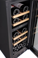 Cavin - Arctic Collection 30D Fullglass Black Wine Fridge