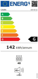 Cavin - Scandinavian Collection 40 Black Dual Zone Wine Fridge