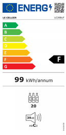 Le Cellier - 18 Bottle Single Zone Wine Cooler -  LC20BUF